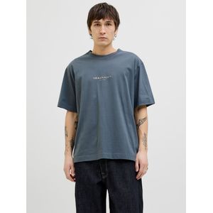 JACK&JONES - JORISLINGTON MINIMAL BRANDING TEE - Heren - T-shirt - Groen - Katoen