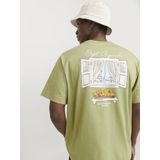 T-shirt - Motiefprint - Jersey - Ronde Hals - Kwartmouw - Losse Pasvorm