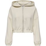 Only - ONLSCARLETT - Hoodie - Birch - Met Capuchon - Ritssluiting