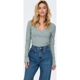 ONLY Langarmshirt ONLCARLOTTA L/S WRAP TOP JRS