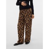 MAMALICIOUS Casual Broek - Bruin - Regular Waist