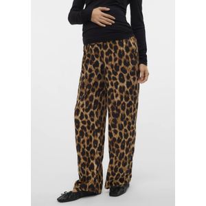 MAMALICIOUS Casual Broek - Bruin - Regular Waist
