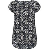 Top - Blauw - Polyester - Ronde Hals - Korte Mouwen