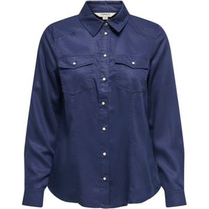 Overhemd - Geweven - Lange Mouwen - Knoopsluiting - Slim Fit