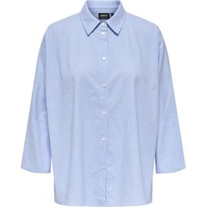 Only - Blouse - Cloud Dancer/BLUE STRIPES - 100% Katoen