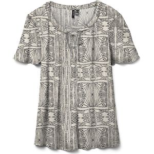 Vero Moda - Vmmenny String SS Top - Oatmeal - 100% LENZING™ ECOVERO™ Viscose