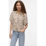 Vero Moda - S/S T-shirt WVN Ga - Crème - T-shirt