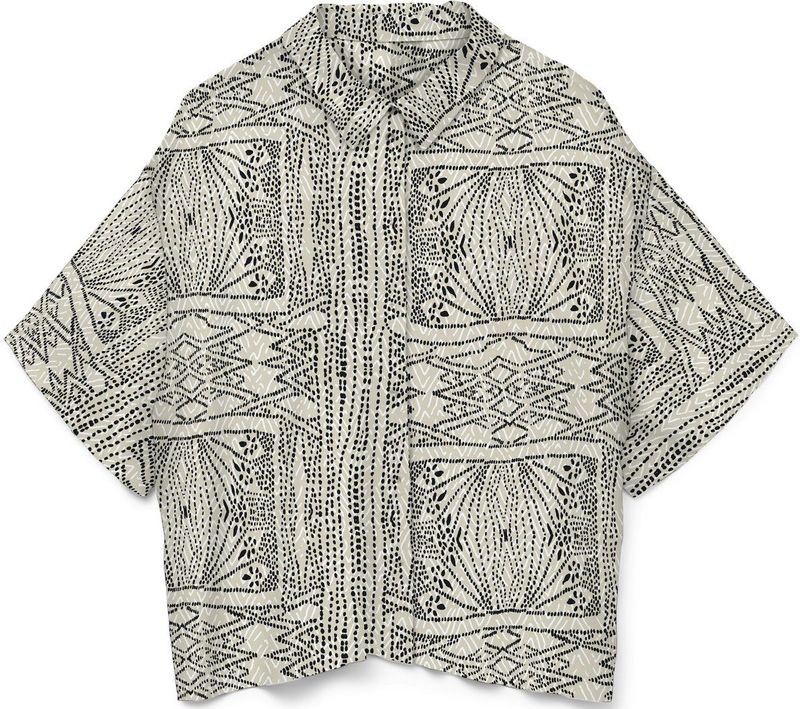 Vero Moda - S/S T-shirt WVN Ga - Crème - T-shirt