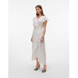 Vmpage - Korte Jurk - Zwart - Wikkelsluiting, V-Hals, Kapmouwen, Ruches