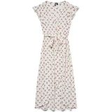 Vmpage - Korte Jurk - Zwart - Wikkelsluiting, V-Hals, Kapmouwen, Ruches