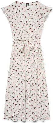 Vmpage - Korte Jurk - Zwart - Wikkelsluiting, V-Hals, Kapmouwen, Ruches