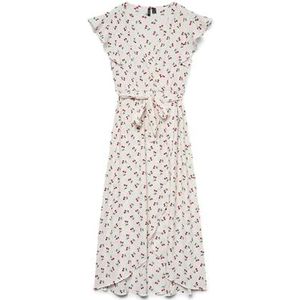 Jurk - V-Hals - Ruches - Print - Regular Fit