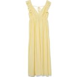 Vmjosie Sl Enkelfrill Dress WVN Ga, geel (pale banana), M