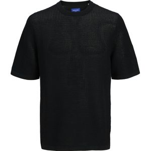 Jack & Jones - JORAlmeria - Trui - Zwart - Geribbelde Kraag