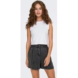 Only - ONLCHOICE - Crop-top - Bright White - 2-Pack, Mouwloos, 95% Katoen, 5% Elastaan