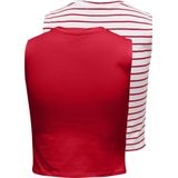 Design - Gestreepte Tops - Jersey - Mouwloos - 2 Pack