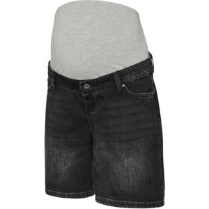Denim Shorts - Licht Verwassen Dark Denim Look - Regular Fit - Zwangerschapsbroeken