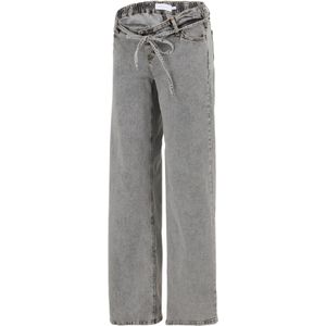 Zwangerschapsjeans - Wijde Pijpen - Elastische Tailleband - Low Waist