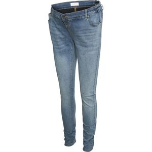 Slim Fit Zwangerschapsjeans - Versleten Look - Slim Straight Fit