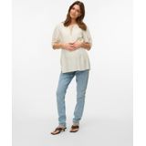 Blouse - Zacht - Regular Fit - Chinese Boord - Knoop Detail