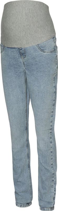 Mamalicious - Oslo - Skinny Fit Zwangerschapsjeans - Blauw - Ondersteunende Buikband