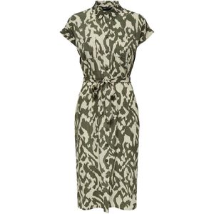 Onlhannover - Lange Jurk - Blousejurk - Midi-lengte - Korte Mouwen - Regular Fit