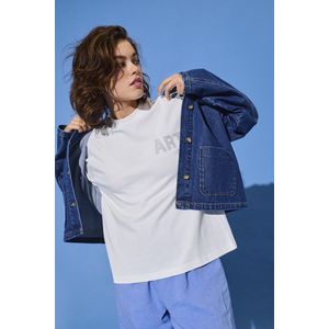 ONLY - Onlriri S/S Rhinestone Top - Helder Wit - 1 Stuk