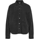 NOISY MAY Dames Nmkettie L/S Reg DNM Jcket Vi559Bl Noos, Black Denim, m, zwart denim, M