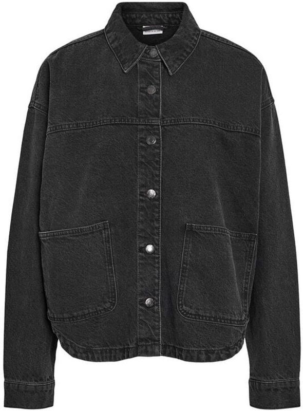 NOISY MAY Dames Nmkettie L/S Reg DNM Jcket Vi559Bl Noos, Black Denim, m, zwart denim, M