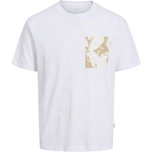JACK & JONES - Shirt - Lichtbruin/Wit
