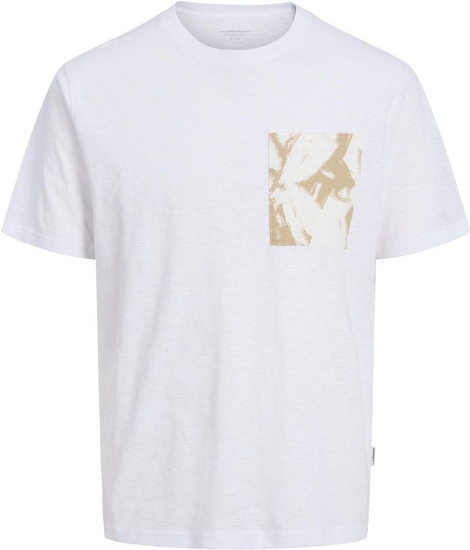 JACK & JONES - Shirt - Lichtbruin/Wit