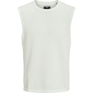 JACK & JONES Heren Jcoserenity Knit Mesh Tank Top, cloud dancer, S