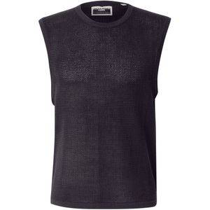 JACK & JONES Heren Jcoserenity Knit Mesh Tank Top, zwart, M