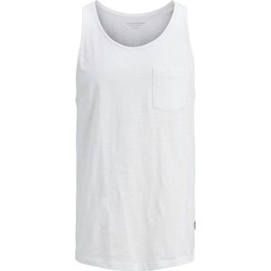 Jack&Jones - Originals - Tanktop - Wit - Lang Gesneden - Ronde Hals