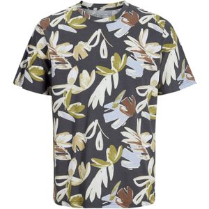 JACK&JONES JORVARENNA AOP TEE SS CREW NECK Heren T-shirt - Iron Gate Aop