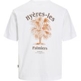 JACK&JONES - JORPAROS EASTER SKETCH TEE SS CREW N LN - Heren - T-shirt - Groen - Katoen