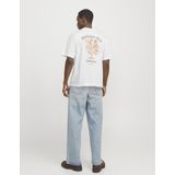 JACK&JONES - JORPAROS EASTER SKETCH TEE SS CREW N LN - Heren - T-shirt - Groen - Katoen