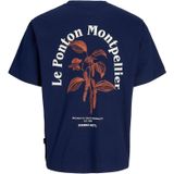 Jack & Jones - Jorparos Easter Sketch - T-shirt - Ocean Cavern - Katoen