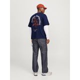 Jack & Jones - Jorparos Easter Sketch - T-shirt - Ocean Cavern - Katoen