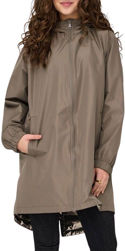 Only - Onlfry Rev Metallic Jacket - Bruin - Tussenjas