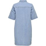 Carbelle - Korte Jurk - Denim - Regular Fit - Overhemd Kraag - 2/4 Mouwen