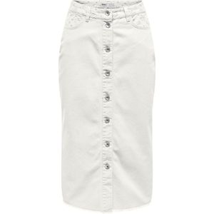 Only - Onlelsa - Midi Crochet Rok - Ecru - Katoen