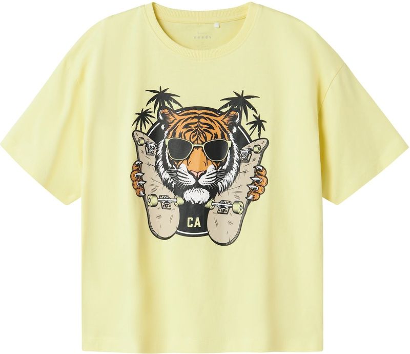 T-shirt - Motiefprint - Jersey - Ronde Hals - Halve Mouw - Losse Pasvorm