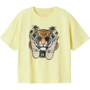 T-shirt - Motiefprint - Jersey - Ronde Hals - Halve Mouw - Losse Pasvorm