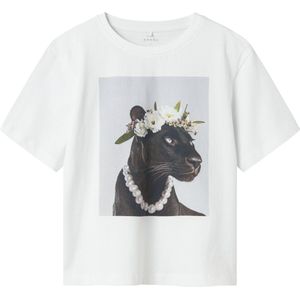 Top - Fotoprint - Jersey - Korte Mouwen - Regular Fit