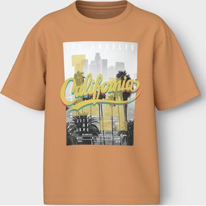 NAME IT KIDS - T-shirt - Camel - 100% Katoen