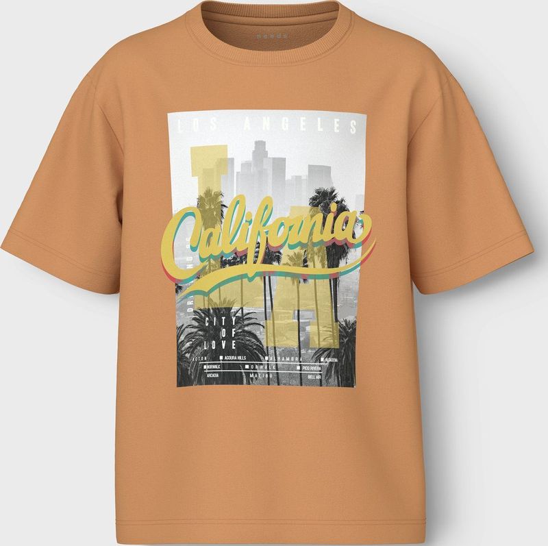 NAME IT KIDS - T-shirt - Camel - 100% Katoen