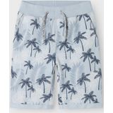 Nkmvermo AOP SWE Unb F Noos Long Shorts, Hemelsblauw, 122, Blauw