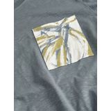 JACK&JONES - JORSPLIT AOP POCKET TEE - T-shirt - Stormy Weather