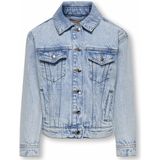 Kogbelieve - Denim Jas - Blauw - Knoopsluiting - Lange Mouwen - Borstzakken